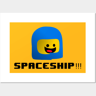 SPACESHIP! Posters and Art